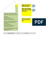 List Your Processes Here: Enter Full Name of CAR Form Here Enter Abbreviated Name of Your CAR Form Here