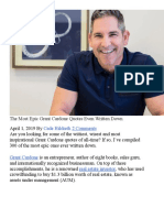 The Most Epic Grant Cardone Quotes Even Written Down