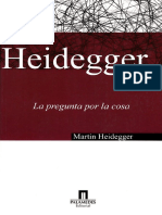 Heidegger M La Pregunta Por La Cosa