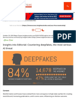 Insights Into Editorial - Countering Deepfakes, The Most Serious AI Threat - INSIGHTSIAS