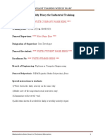 Weekly Dairy Sample