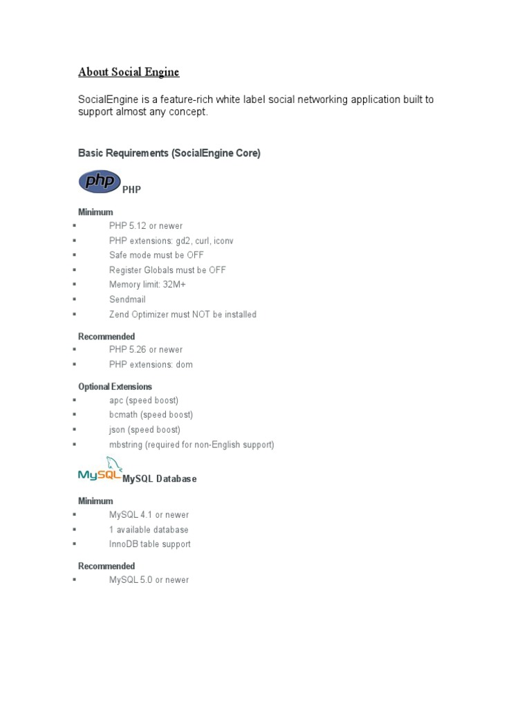 SocialEngine Setup Guide | PDF