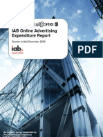 IAB Online Advertising Expenditure Report: Quarter Ended December 2009