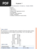 Segment: Timer Programmable Interval