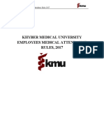 KMU Employees Medical Attendance Rules