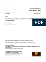 Group Processes in Group Supervision - A Quantitative and Qualitat