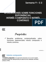 Funciones exponenciales para interés compuesto e interés continuo