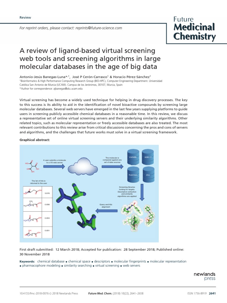 Banegas Luna2018 Pdf Quantitative Structure Activity Relationship Docking Molecular