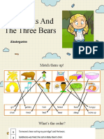 Support Kindergarten - Goldilocks and The Three Bears - Tung