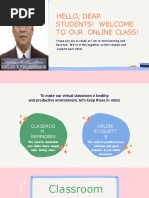 Classroom Reminders Online Class