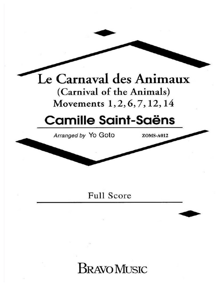 Camille Saint-Saëns – The Carnival Of The Animals, Le Carnaval des