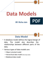 Data Models: BY: Richa Jain