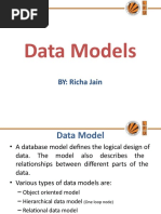 Data Models: BY: Richa Jain