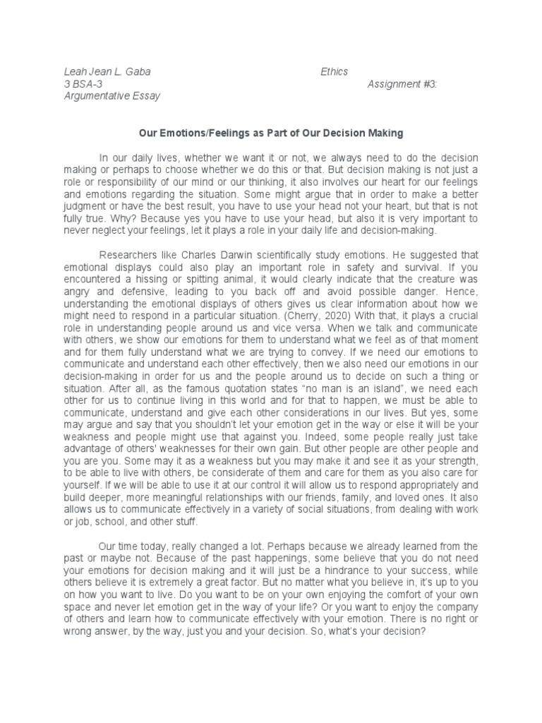 Emotions in Decision Making Explained | PDF | Emotions | Decision Making