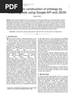 Download Automatic construction of ontology by exploiting web using Google API and JSON by Journal of Computing SN52741643 doc pdf