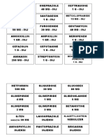 Lansoprazole to Vitamin B6 Injection Medication List