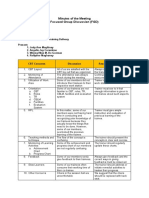 Minutes of The Meeting Focused Group Discussion (FGD)