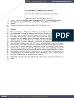 Transformation Kinetics of Burnt Lime in Freshwater and Sea Water