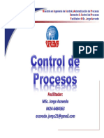 Unidad I Sistemas de Control Automatico - Control de Procesos P1