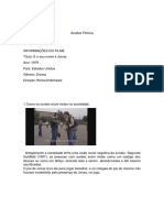 Analise Filmica PDF