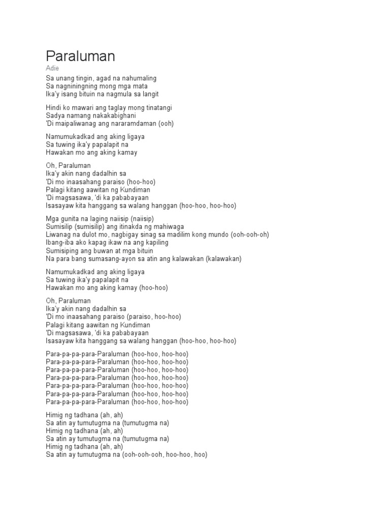 Paraluman | PDF