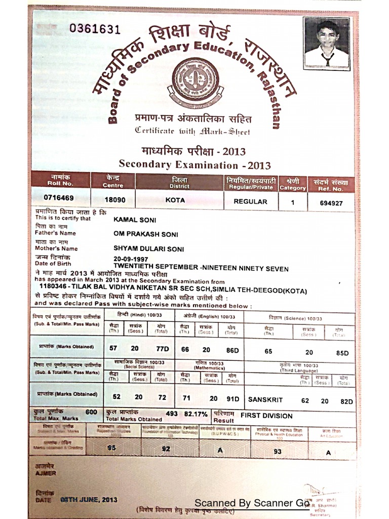 10 Mark Sheet | PDF