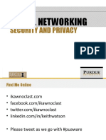 Social Networking Security and Privacy