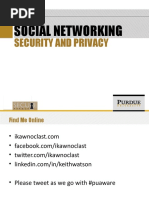 Social Networking Security and Privacy