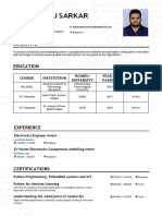 Debangshu Sarkar - Resume