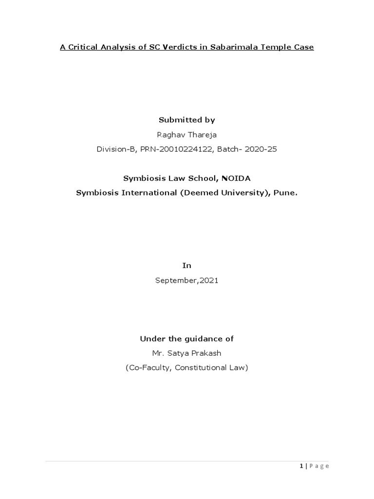 Constitutional Law Research Project PDF