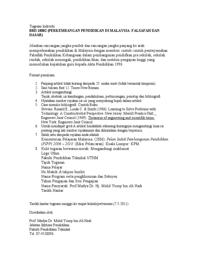 Tugasan Individu Bbd 18002 Pdf