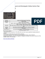 Rhs Steel S355 Square and Rectangular Hollow Section Pipe