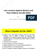 R.A. 9262 Violence against Women and Children