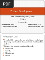 Product Development: MBS-2 Semester (Evening Shift) Group-A