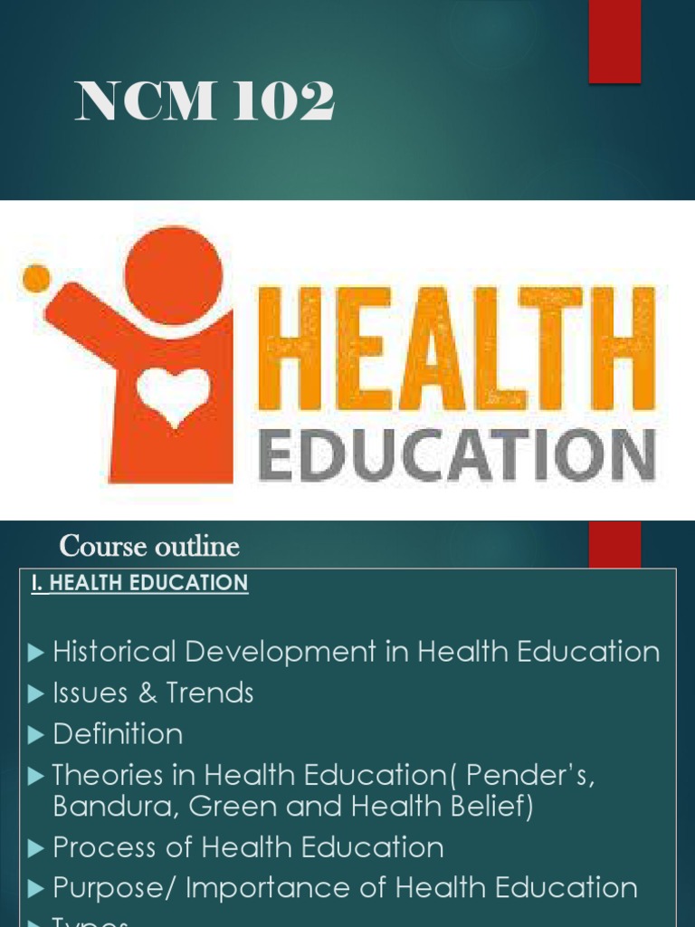 Overview of Health Education in Nursing | PDF | Neuropsychological ...