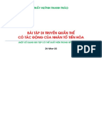 BÀI TẬP DI TRUYỀN QUẦN THỂ CÓ TÁC ĐỘNG CỦA NHÂN TỐ TIẾN HÓA