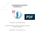 Práctica Profesional Docente Y Residencia Iii