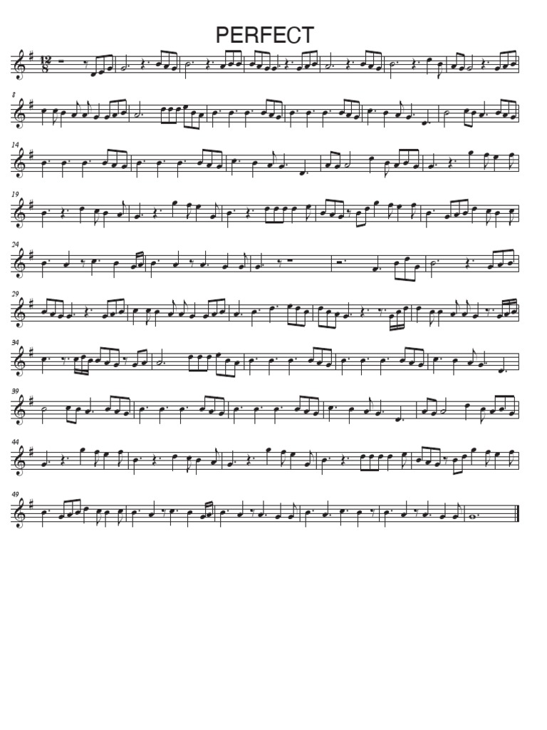 Perfect - Score | PDF