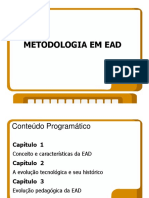 Slides Metodologia para Ead