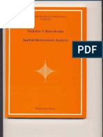 (Applied Quaternionic Analysis 28 Research and Exposition in Mathematics) Vladislav v. Kravchenko. 28-Heldermann Verlag (2003)