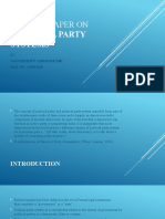 Seminar Paper On Political Party Systems