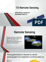 1-10 Remote Sensing: Minandang, Jamaica D. Abubakar, Nasrin D