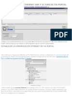 Comunicación Ethernet Hmi y S7 1200