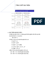 Các Tính Chất Ma Trận