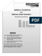 Installation Guidelines: For Stationary Diesel Generators