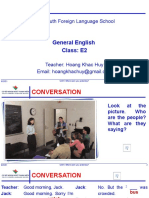 The Youth Foreign Language School: General English Class: E2