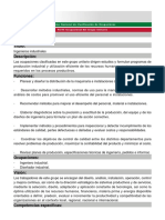 Sistema Nacional de Clasificación de Ocupaciones-Ingenieros Industriales