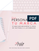 Analo Designs - Guía para Personalizar Tu Marca