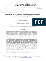 Relationships Among Motivation, Commitment, Cognitive Capacities, and Achievement in Secondary Education