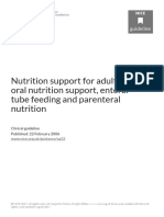Nutrition Support For Adults: Oral Nutrition Support, Enteral Tube Feeding and Parenteral Nutrition